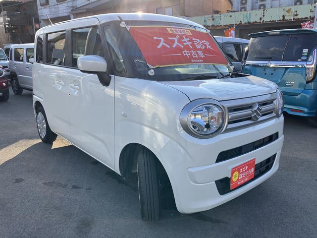 ワゴンＲスマイル Ｇ　衝突被害軽減ブレーキ・ＡＭＦＭラジオＣＤプレーヤー　後退時ブレーキサポート・スライドドア・キーレスプッシュスタート・フルオートエアコン・オートライト・シートヒーター（6枚目）