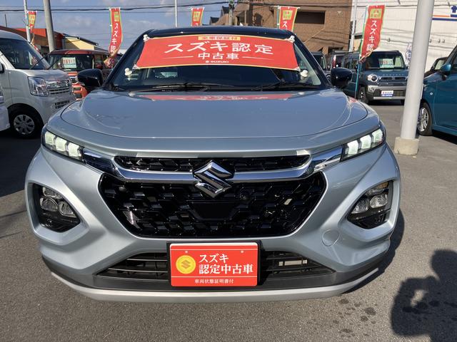 フロンクス ２ＷＤ・全方位カメラ付９インチナビゲーション・スズキコネクト　衝突被害軽減ブレーキ・後退時ブレーキサポート・電動パーキングブレーキ・ブレーキホールド・ワイヤレス充電器・シートヒーター・リヤヒーターダクト・ＬＥＤデイタイムランニングランプ・ＬＥＤポジションランプ（2枚目）
