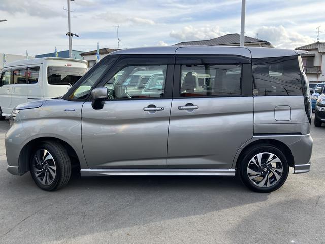 ソリオバンディット バンディット HYBRID MV 衝突被害軽減ブレーキ 後退時ブレーキサポート・両側パワースライドドア・フルオートエアコン・キーレスプッシュスタート・スリムサーキュレーター・ロールサンシェード・シートヒーター・LEDヘッドランプ・フォグランプ(5枚目)