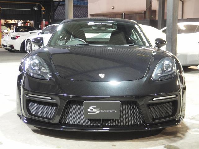 ７１８ケイマン ７１８ケイマン　ＥＵＲ－ＧＴワイドボディ　２１ｉｎアルミ　社外バルブ付マフラー　社外リアウィング　社外ダウンサス　キセノンヘッドライト　オートライト　電格ミラー　ブラックレザーシート　ＰＣＭ（6枚目）