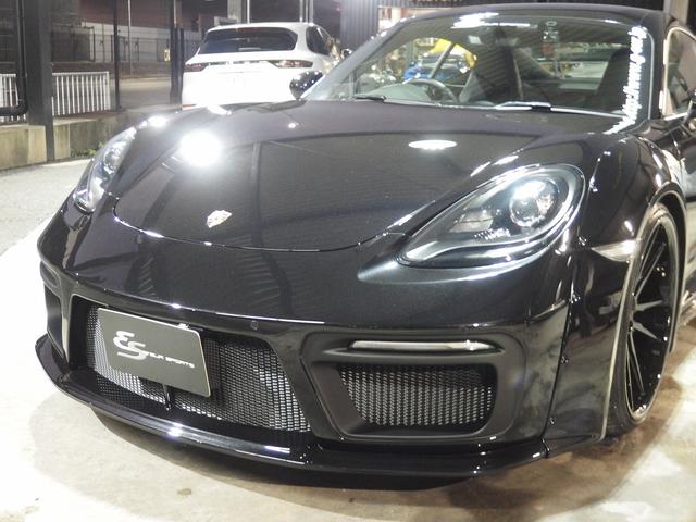 ７１８ケイマン ７１８ケイマン　ＥＵＲ－ＧＴワイドボディ　２１ｉｎアルミ　社外バルブ付マフラー　社外リアウィング　社外ダウンサス　キセノンヘッドライト　オートライト　電格ミラー　ブラックレザーシート　ＰＣＭ（15枚目）