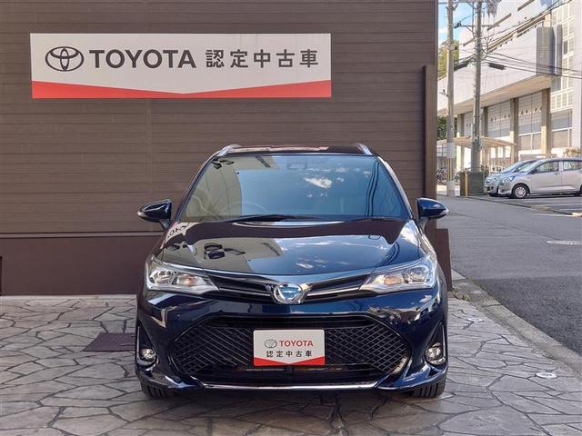 カローラフィールダー ハイブリッドG ダブルバイビー PCS インテリキー 横滑防止 アイドルストップ ミュージックプレイヤー接続可 フルセグTV クルーズコントロール LEDヘッドライト オートエアコン ワンオーナー ETC DVD再生 アルミホイール(3枚目)