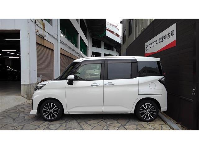 ルーミー カスタムＧ－Ｔ　助手席エアバック　両側オートスライドドア　スマートキープッシュスタート　ＬＥＤライト　１オーナー　横滑り防止機能　クルコン　ＥＴＣ付　アルミホイール　キーレス　ＤＶＤ　ナビ＆ＴＶ　セキュリティ　ＡＢＳ（3枚目）