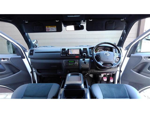 ハイエースバン スーパーGL ダークプライム フルフラットシート キーフリー オートエアコン アルミホイール Bカメ リアエアコン パワーウィンド 100V電源 LEDライト パワーステアリング ミュージックプレイヤー接続可 横滑防止 ナビTV(11枚目)