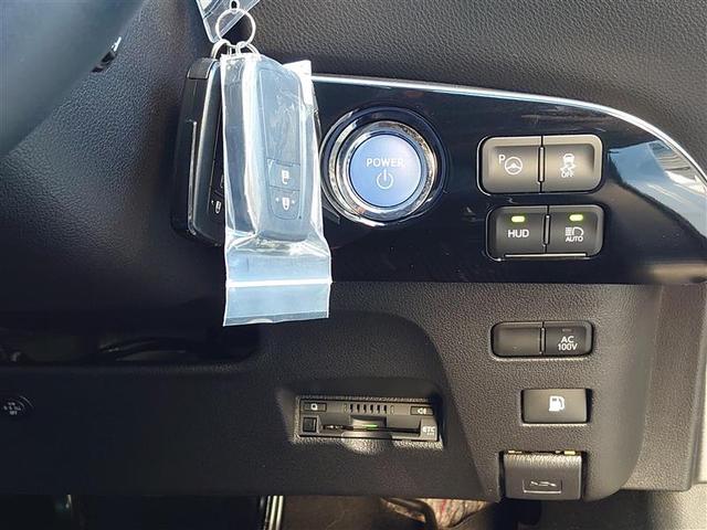 プリウス Aプレミアム 電動パワーシート 黒革シート AC100V アイドリングストップ機能 LEDライト 地デジフルセグ Rカメラ スマキー クルコン メモリナビ AC ETC キーレスエントリー イモビ アルミホイール(15枚目)