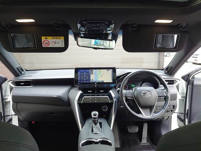 ハリアー Z レザーパッケージ TVナビ 1オーナー パノラマガラスルーフ 地上デジタル 盗難防止装置 革S パワ-シ-ト メモリナビ 横滑り防止機能 AUX ドラレコ付 エアバッグ Bモニター アルミ クルコン LED付 ABS(8枚目)