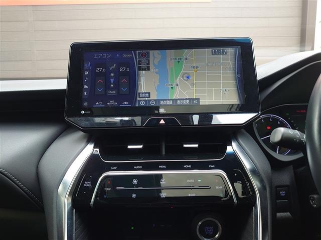 ハリアー Z レザーパッケージ TVナビ 1オーナー パノラマガラスルーフ 地上デジタル 盗難防止装置 革S パワ-シ-ト メモリナビ 横滑り防止機能 AUX ドラレコ付 エアバッグ Bモニター アルミ クルコン LED付 ABS(10枚目)