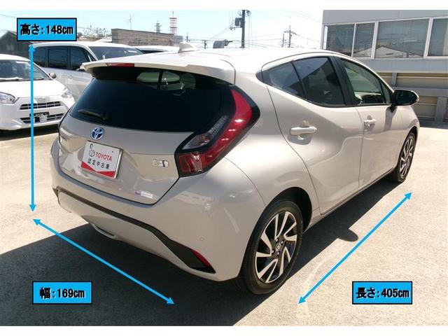 アクア Ｇ　トヨタ認定中古車　アルミ　衝突軽減ブレーキ　バックモニター　ＬＥＤ　クルーズコントロール　スマートキー　ＥＴＣ車載器　ＡＣ１００Ｖ　パワーウィンドウ　サイドエアバック　キーフリーシステム　試乗車（3枚目）