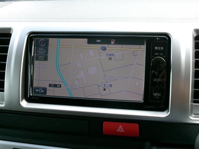 ハイエースバン ロングスーパーGL トヨタ認定中古車 パワーウィンドゥ オ-トエアコン ETC パワステ キ-レス 4WD SDナビ バックモニター 運転席エアバック ABS アルミホイール スマートキープッシュスタート フルセグテレビ(5枚目)