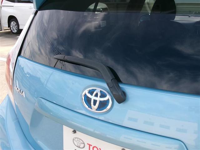 アクア S トヨタ認定中古車 キーレスエントリ フルセグ地デジ ナビ&TV オートエアコン デュアルエアバック ESC Bカメラ パワーウィンドウ ETC DVD再生可能 SRS ABS SDナビ 記録簿付(15枚目)
