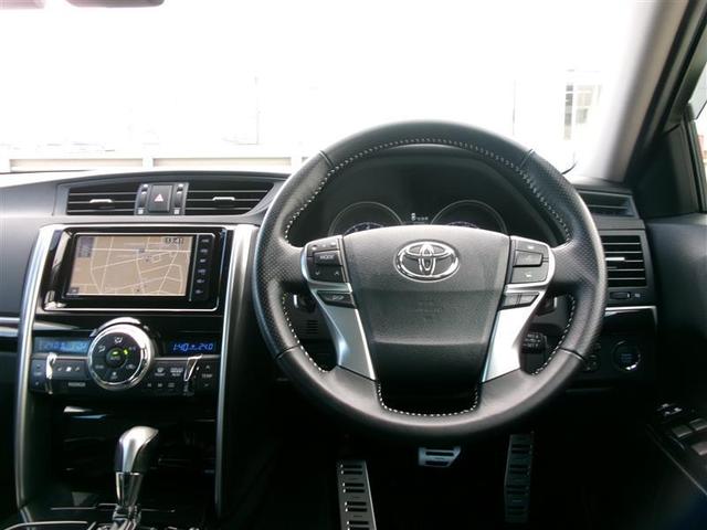 マークX 250S トヨタ認定中古車 横滑り防止機能 エアバッグ 衝突被害軽減ブレーキ LEDヘッド ABS アルミホイール ナビ&TV オートクルーズコントロール ドラレコ Bカメラ フルセグ ETC(4枚目)