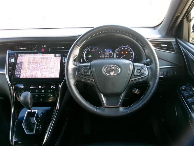ハリアー プレミアム スタイルノアール トヨタ認定中古車 地デジ ナビTV TSS LEDヘッドライト ETC付 パワーシート 横滑り防止システム クルコン エアロ スマートキー DVD再生機能 メモリナビ AW オートエアコン ABS(4枚目)