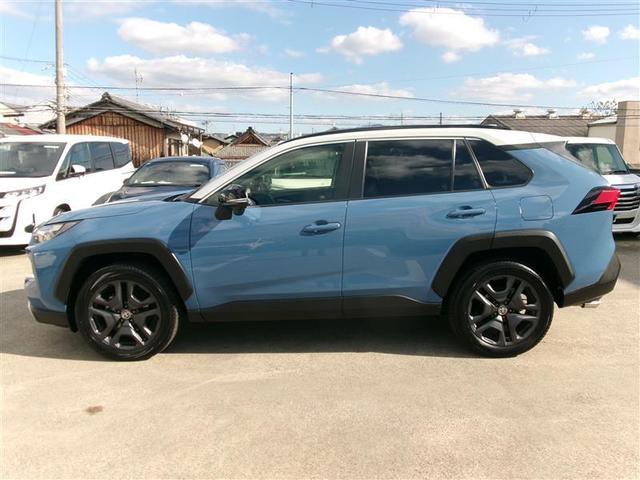 RAV4 ハイブリッドアドベンチャー トヨタ認定中古車 LEDヘッドライト エアバッグ ABS 衝突軽減システム クルーズコントロール アルミホイール 横滑り防止 記録簿 キーレス ナビ ドライブレコーダー スマートキー Pシート(2枚目)