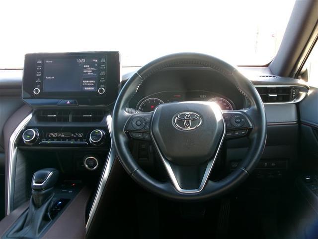 ハリアー Ｇ　トヨタ認定中古車　衝突回避ブレーキ　ＡＵＸ接続　ＡＡＣ　バックモニタ－　横滑防止装置　ＬＥＤランプ　スマキー　キーフリー　ＡＷ　ＥＴＣ車載器　ＰＳ　パワーウインドウ　パワ－シ－ト　ＴＶ　ＡＢＳ（4枚目）