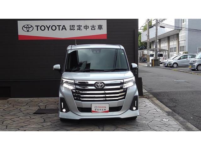 ルーミー カスタムＧ－Ｔ　助手席エアバック　両側オートスライドドア　スマートキープッシュスタート　ＬＥＤライト　１オーナー　横滑り防止機能　クルコン　ＥＴＣ付　アルミホイール　フルフラット　キーレス　ＤＶＤ　ナビ＆ＴＶ　ＡＢＳ（3枚目）