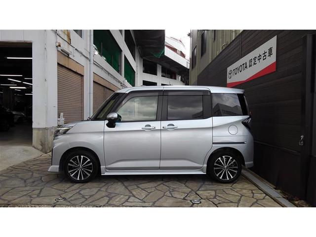 ルーミー カスタムＧ－Ｔ　助手席エアバック　両側オートスライドドア　スマートキープッシュスタート　ＬＥＤライト　１オーナー　横滑り防止機能　クルコン　ＥＴＣ付　アルミホイール　フルフラット　キーレス　ＤＶＤ　ナビ＆ＴＶ　ＡＢＳ（4枚目）