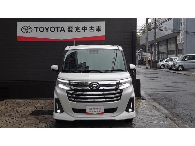 ルーミー カスタムG アイドリング 両側電動SD LEDヘット バックビューモニター 衝突回避ブレーキ TV フルフラット 地デジ スマートキー クルーズコントロール ETC ドライブレコーダー 1オーナー オートエアコン(4枚目)