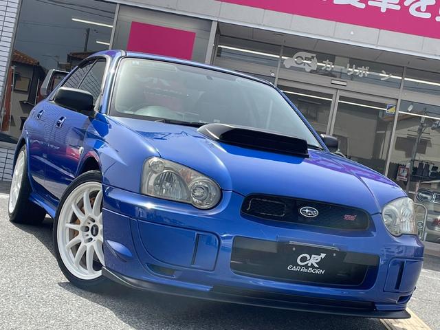 インプレッサ ＷＲＸ　ＳＴｉ　アプライドＥ　６速ミッション／エアロ／ＳＴＩマフラー／ＳＴＩタワーバー／ＷＯＲＫ１８インチアルミホイール／ＢＬＩＴＺラジエター／ＨＩＤヘッドライト／ナビ（26枚目）