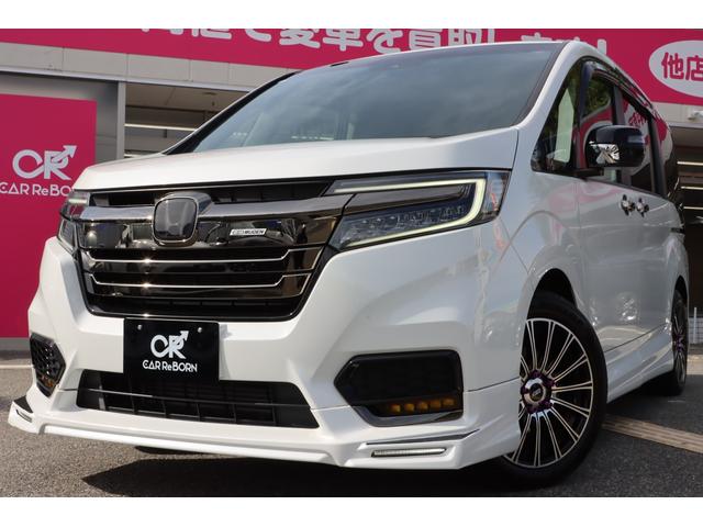 ステップワゴンスパーダ スパーダ・クールスピリット　ホンダセンシング　無限エアロ／無限アルミ／無限フロアーマット／４本出しマフラー／純正１０型ナビＴＶ／フリップダウンモニター／シートヒーター／両側電動スライドドア／レーダークルーズ／ＥＴＣ２．０／前後ドラレコ／１オーナー（76枚目）