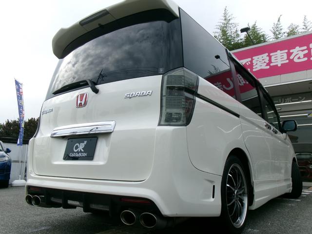 ステップワゴンスパーダ クールスピリット　無限エアロ／ノブレッセマフラー／１８インチアルミ／マルチビューカメラ／純正インターナビＴＶ／両側パワースライドドア／ＨＩＤヘッドライト／スマートキー／コンフォートビューパッケージ／横滑り防止（70枚目）