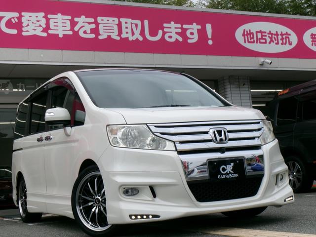 ステップワゴンスパーダ クールスピリット　無限エアロ／ノブレッセマフラー／１８インチアルミ／マルチビューカメラ／純正インターナビＴＶ／両側パワースライドドア／ＨＩＤヘッドライト／スマートキー／コンフォートビューパッケージ／横滑り防止（72枚目）