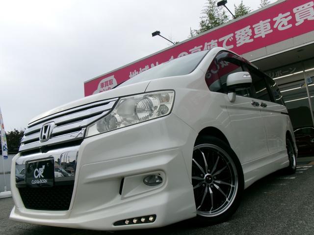 ステップワゴンスパーダ クールスピリット　無限エアロ／ノブレッセマフラー／１８インチアルミ／マルチビューカメラ／純正インターナビＴＶ／両側パワースライドドア／ＨＩＤヘッドライト／スマートキー／コンフォートビューパッケージ／横滑り防止（73枚目）