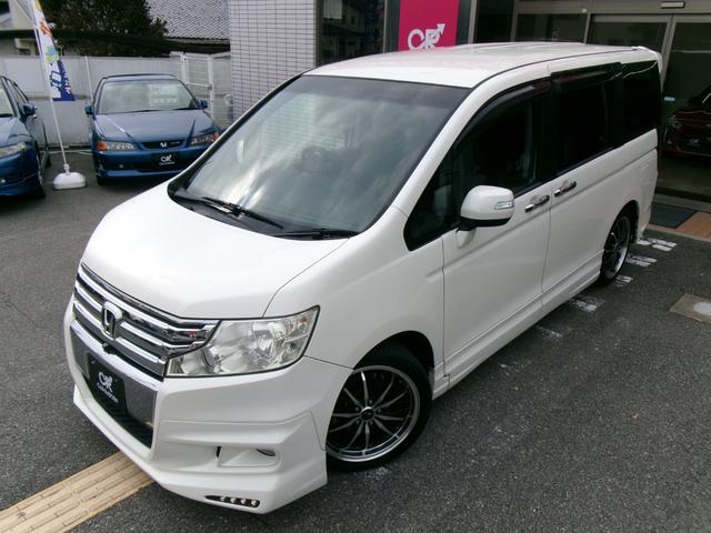 ステップワゴンスパーダ クールスピリット　無限エアロ／ノブレッセマフラー／１８インチアルミ／マルチビューカメラ／純正インターナビＴＶ／両側パワースライドドア／ＨＩＤヘッドライト／スマートキー／コンフォートビューパッケージ／横滑り防止（75枚目）