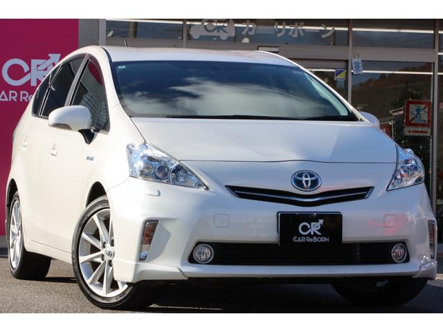 プリウスアルファ Sツーリングセレクション ワンオーナー/純正17インチアルミ/LEDヘッドライト/純正ナビ・フルセグTV/バックカメラ/Bluetooth/ステアリングスイッチ/オートライト/ビルトインETC/スマートキー/禁煙車(2枚目)