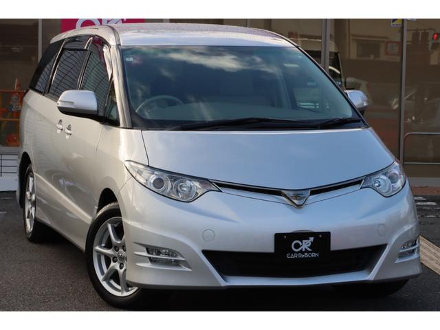 エスティマ ２．４アエラス　Ｇエディション　走行３３６００ｋｍ／７人乗り／両側電動スライドドア／純正ナビ・フルセグＴＶ／バックカメラ／後席用フリップダウンモニター／スマートキー２本／プッシュスタート／ＥＴＣ／純正アルミ／ＨＩＤヘッドライト／禁煙（2枚目）