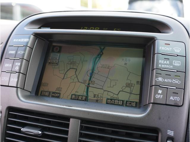 セルシオ ｅＲ仕様　後期型最終モデル／サンルーフ／純正ナビ／バックカメラ／黒革メモリー付パワーシート／ウッドコンビステアリング／クルーズコントロール／リア電動サンシェード／純正ＥＴＣ／スマートキー／純正１８インチアルミ（33枚目）