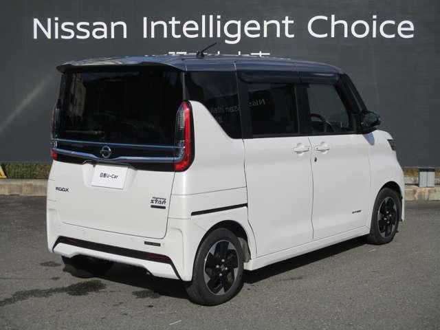 ルークス ６６０　ハイウェイスターＸ　アラウンドビューモニター・ドライブレコー　アイスト　衝突被害軽減ブレ－キ　マルチビューカメラ　車線逸脱警報装置　ＥＴＣ　ＬＥＤ　スマートキー　パワーウィンドウ　カーテンエアバック　ドライブレコーダー　ナビＴＶ　バックカメラ　パワステ　キーフリ（2枚目）