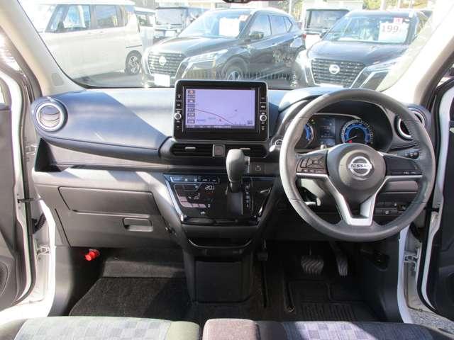 デイズ ６６０　ハイウェイスターＸ　アラウンドビューモニター・ドライブレコー　ブレーキサポート　全周囲カメラ　ＬＥＤ　ドライブレコーダー　インテリジェントキー　レーンキープ　バックカメラ　ナビＴＶ　アイドリングストップ　オートエアコン　デュアルエアバッグ　アルミホイール　ＡＢＳ（3枚目）