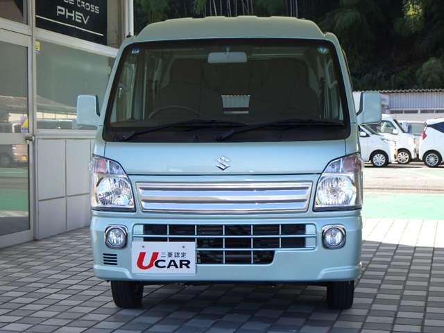 スーパーキャリイ X CDプレーヤー 衝突被害軽減ブレーキ 4WD パワーウィンドウ キーレスエントリー エアコン フォグランプ リヤゲートチェーン 運転席助手席エアバック ABS(2枚目)