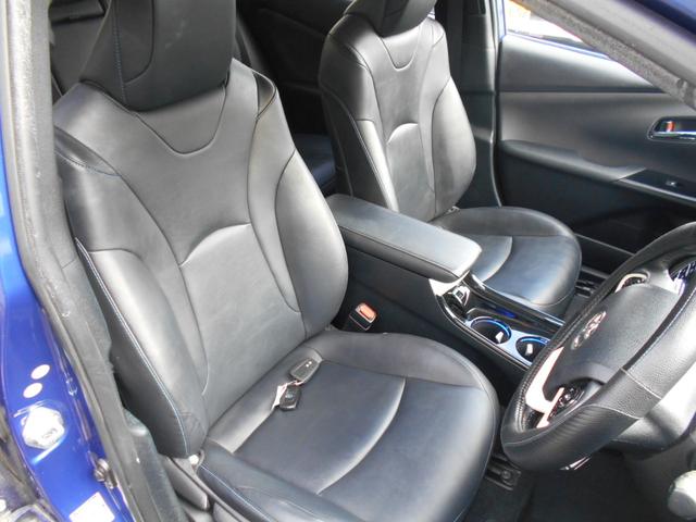プリウス Aツーリングセレクション 1年保証/禁煙車/黒革シート/純正9型ナビ/地デジ/バックカメラ/シートヒーター/衝突軽減/レーダークルーズコントロール/LEDヘッドライト/(8枚目)