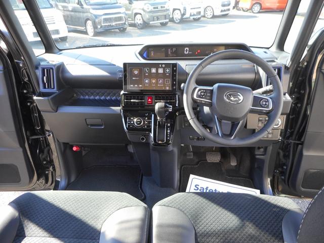 タント カスタムＲＳ　９インチＤオーディオ・ＡＣＣ・１６ＡＷ・Ｂカメラ・両Ｐスライド・キーフリー・ＥＴＣ・シートヒーター・コーナーセンサー・サイドエアバック・ステリモ・バイザー・マット・ＡＴエアコン・ＡＴミラー（5枚目）