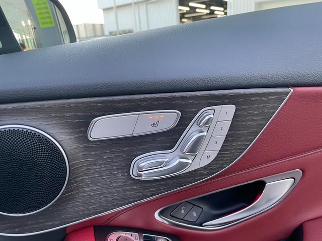 Cクラス C180クーペ スポーツ レザーエクスクルーシブパッケージ ダイヤモンドホワイト 本革クランベリーレッド/ブラック 認定中古車メーカー保証2年付 車検受渡し(25枚目)