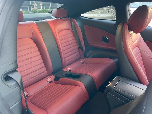 Cクラス C180クーペ スポーツ レザーエクスクルーシブパッケージ ダイヤモンドホワイト 本革クランベリーレッド/ブラック 認定中古車メーカー保証2年付 車検受渡し(50枚目)