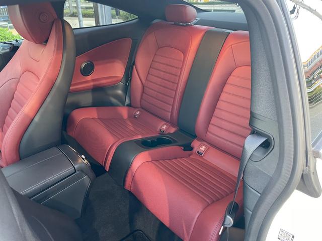 Cクラス C180クーペ スポーツ レザーエクスクルーシブパッケージ ダイヤモンドホワイト 本革クランベリーレッド/ブラック 認定中古車メーカー保証2年付 車検受渡し(51枚目)