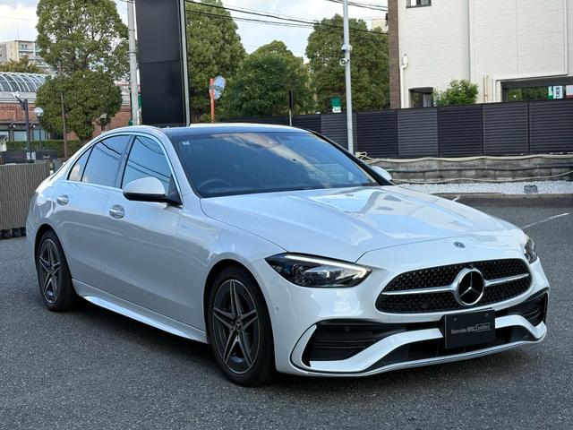 Cクラス C220dアバンギャルド AMGラインパッケージ リア・アクスルステアリング オパリスホワイト パノラミックスライディングルーフ ベーシックパッケージ AMGライン(2枚目)
