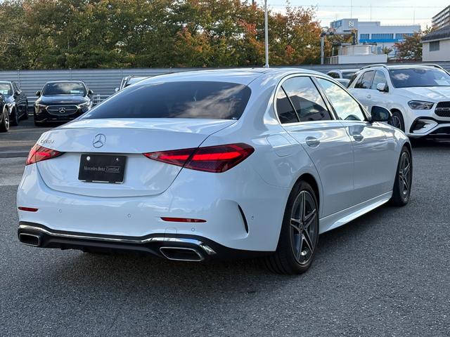 Cクラス C220dアバンギャルド AMGラインパッケージ リア・アクスルステアリング オパリスホワイト パノラミックスライディングルーフ ベーシックパッケージ AMGライン(4枚目)