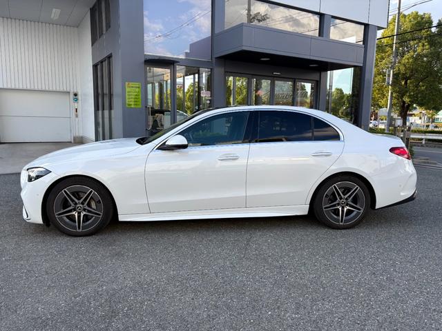 Cクラス C220dアバンギャルド AMGラインパッケージ リア・アクスルステアリング オパリスホワイト パノラミックスライディングルーフ ベーシックパッケージ AMGライン(7枚目)