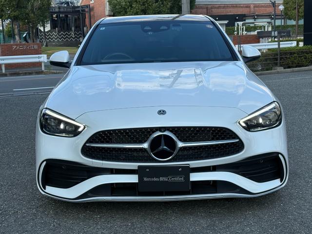 Cクラス C220dアバンギャルド AMGラインパッケージ リア・アクスルステアリング オパリスホワイト パノラミックスライディングルーフ ベーシックパッケージ AMGライン(9枚目)