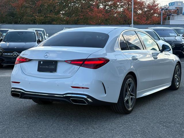 Cクラス C220dアバンギャルド AMGラインパッケージ オパリスホワイト ベーシックパッケージ AMGラインパッケージ(4枚目)