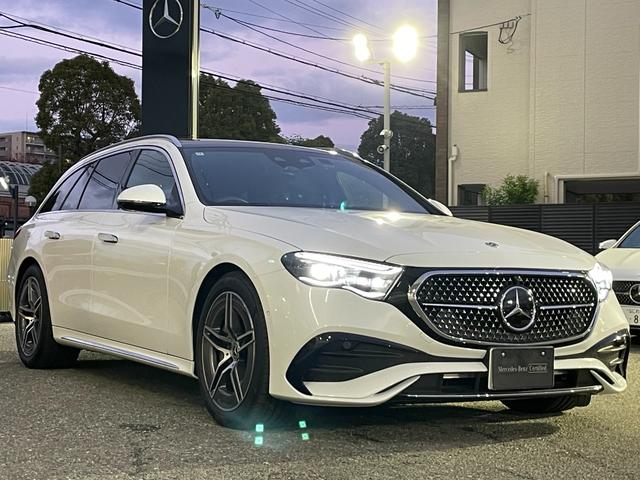 Ｅクラスステーションワゴン Ｅ２００　ステーションワゴン　ＡＭＧラインパッケージ　パノラミックスライディングルーフ　アドバンスドパッケージ　ＡＭＧラインパッケージ　オパリスホワイト　ＭＰ２０２５０１（2枚目）
