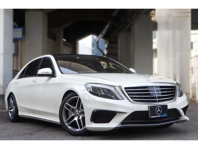 Ｓクラス Ｓ５５０ロング　正規Ｄ車　ＡＭＧライン　ＬＥＤ　ＨＤＤナビ地Ｄ　３６０°カメラ　黒革シート＋Ａ／Ｃ　ＨＵＤ　ＳＲ　ハンズフリー電動トランク　ソフトクローズ　ＡＣＣ　ディストロ＋　ＢＳＭ　ＬＫＡ　ＲＣＰＡ　ブルメスター（3枚目）
