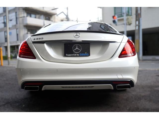 Ｓクラス Ｓ５５０ロング　正規Ｄ車　ＡＭＧライン　ＬＥＤ　ＨＤＤナビ地Ｄ　３６０°カメラ　黒革シート＋Ａ／Ｃ　ＨＵＤ　ＳＲ　ハンズフリー電動トランク　ソフトクローズ　ＡＣＣ　ディストロ＋　ＢＳＭ　ＬＫＡ　ＲＣＰＡ　ブルメスター（6枚目）
