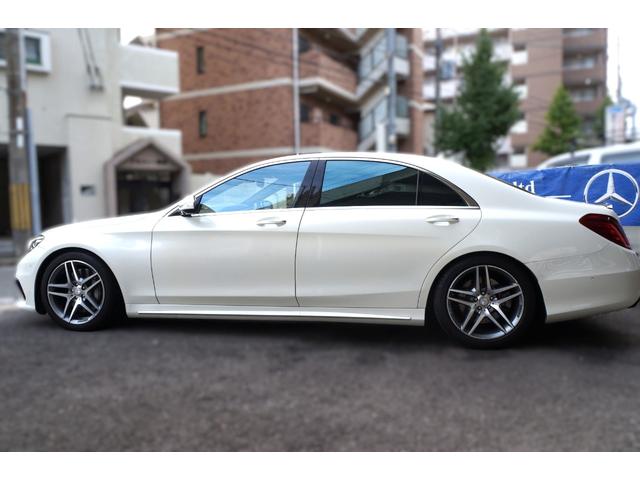 Ｓクラス Ｓ５５０ロング　正規Ｄ車　ＡＭＧライン　ＬＥＤ　ＨＤＤナビ地Ｄ　３６０°カメラ　黒革シート＋Ａ／Ｃ　ＨＵＤ　ＳＲ　ハンズフリー電動トランク　ソフトクローズ　ＡＣＣ　ディストロ＋　ＢＳＭ　ＬＫＡ　ＲＣＰＡ　ブルメスター（8枚目）