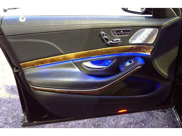 Sクラス S400ハイブリッド エクスクルーシブ 正規D車 インテリLED 黒革+Fヒーター&A/C 純正HDDナビ+地デジ 360°カメラ ハンズフリー機能付電動トランク スマートキー レーダーセーフティーPKG ブルメスター SR ETC(21枚目)