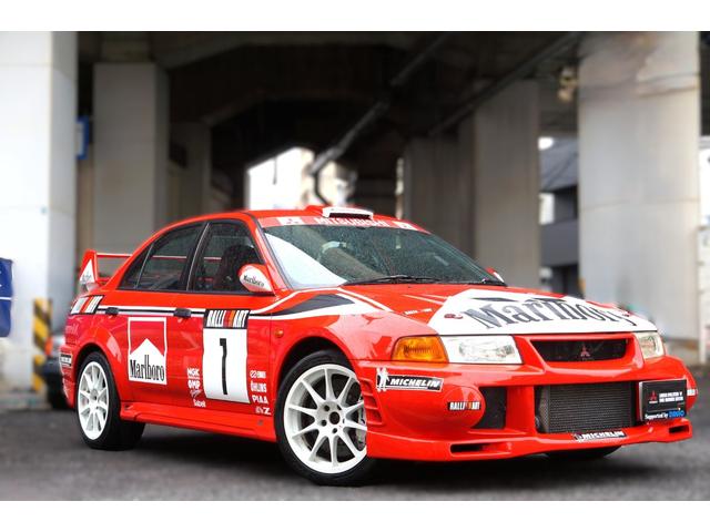 ランサー ＧＳＲエボＶＩトミーマキネンＥＤカラーリングＰ　１オーナー　Ｇｒ．Ａ三菱ワークステスト車カラーリング　ＯＭＰラリーアートステアリング　ラリーアートスポーツＥＣＵ　６速Ｍ／Ｔ　Ｆ．ａｌｃｏｎ／Ｒ．ＡＰキャリパー　ＬＳＤ　ラリーアート限定エンケイＡ／Ｗ（3枚目）