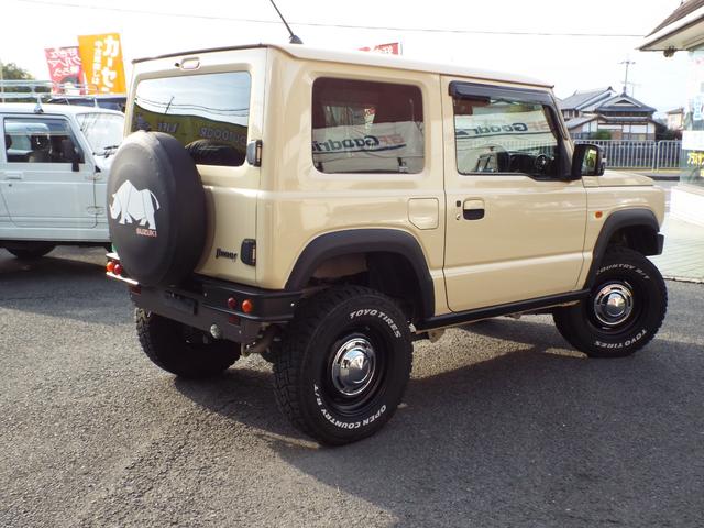 ジムニー ＸＣ　ジャオス足回り　ＤＥＡＮアルミ　オーバーフェンダー　社外前後バンパー　シートカバー　左右アームレスト　パナソニック１０インチナビＴＶ　バックカメラ　ＥＴＣ　前後ドラレコ　シートヒーター（4枚目）